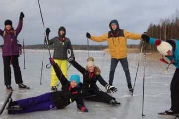 Ice-skating in Estonia