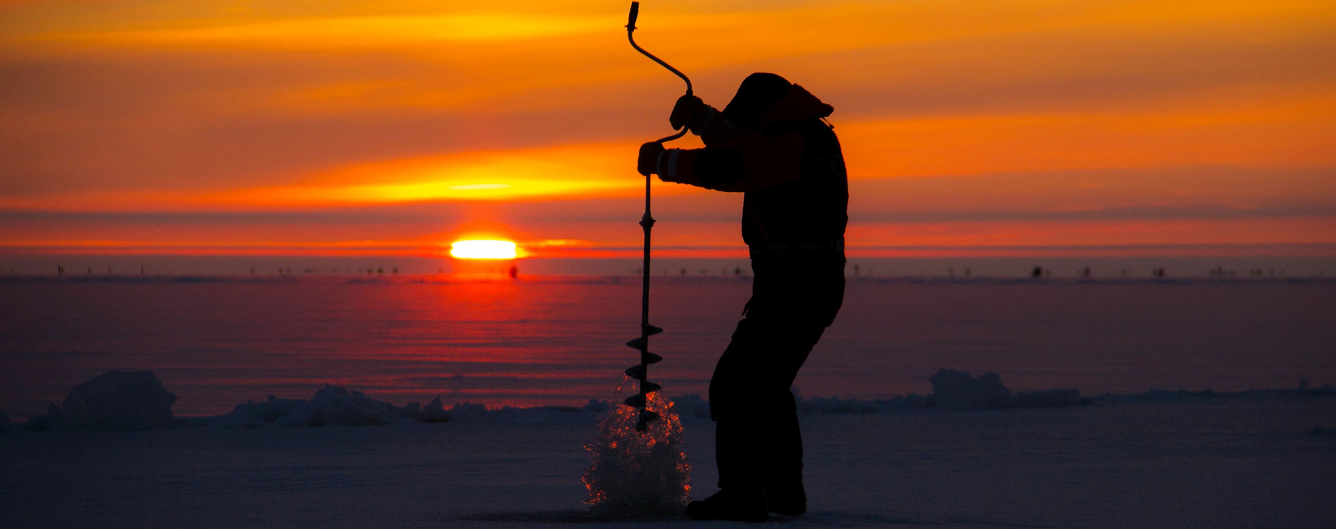 Ice-fishing in Estonia