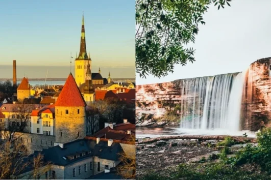 Tallinn Old Town Walking Tour and Jägala Waterfall