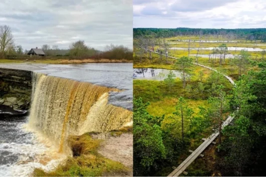 Jägala Waterfall and Bog Walk from Tallinn